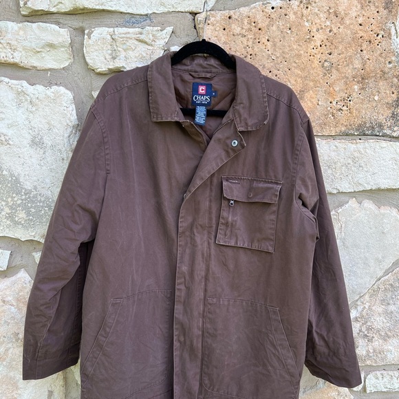 Chaps Barn Upcycled Brown Western Ranch Horse Jacket Large - Picture 4 of 10